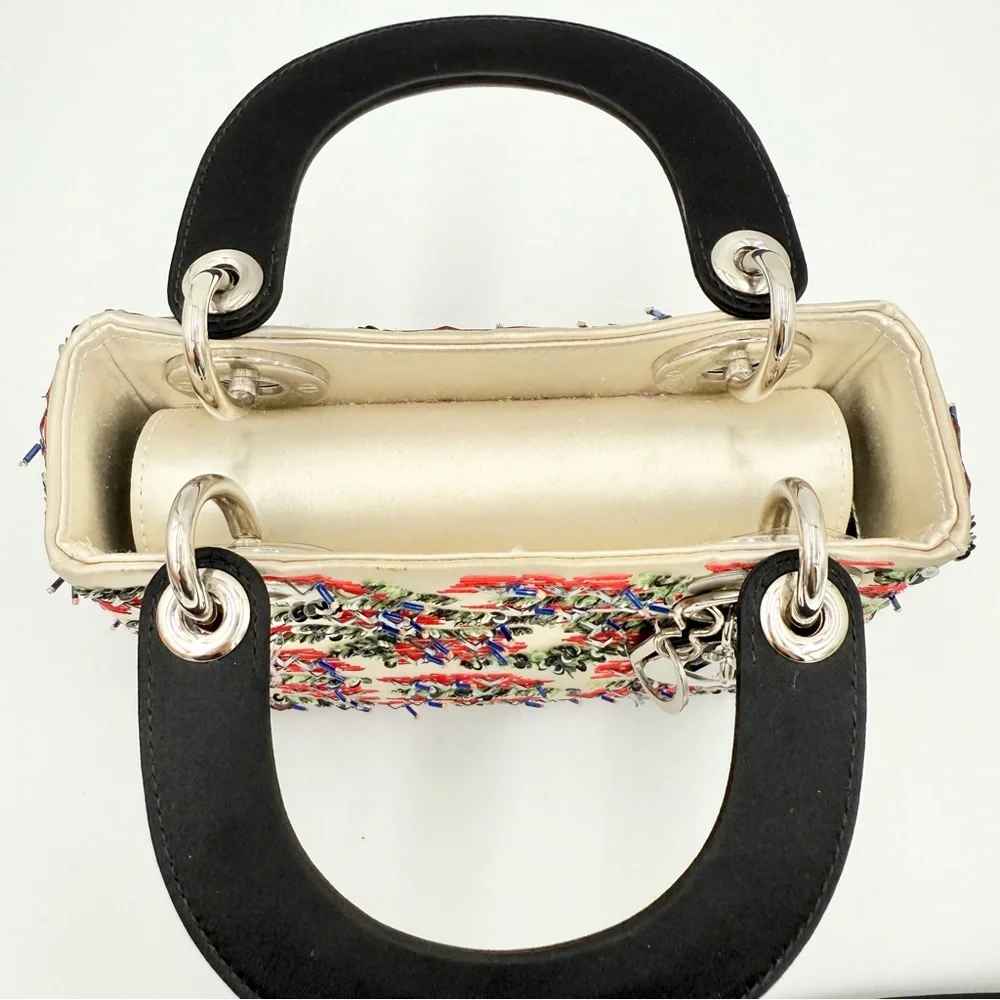 Lady Dior Satin Mini Christian Dior Bag - Picture 6 of 9